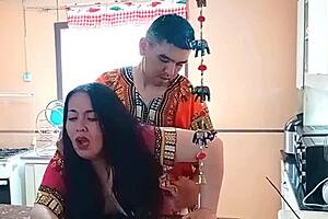 Oh mommy, your fat ass shakes as i fuck you doggystyle in kitchen