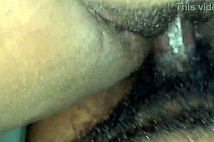 my hairy ebony pussy gets pounded by bbc till i squirt everywhere pov