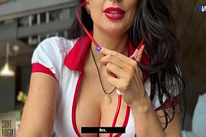 hot brunette milf bent over doggystyle taking hardcore pounding from monster german cock