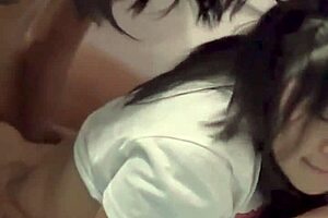 deliciosa morenita's petite body bounces on boyfriend's cock in homemade pov