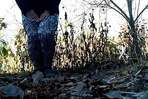 wanna see this huge ass cougar piss in nature?