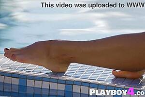 hey, check this stunning milf model stripping naked, flaunting her perfect round ass outdoors!