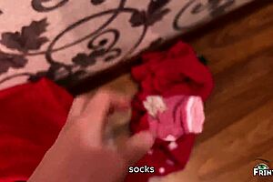 Wanna fuck my hot stepmom on Christmas bed till creampie?