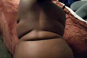 pregnant girlfriend's creamy pussy backshots quickie moan