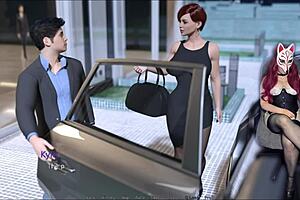 just married bride flashes see thru stockings in public