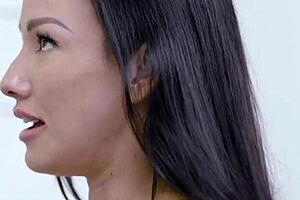 Lesbian Milf Fingers Hairy Stepdaughter's Shaved Pussy Hard