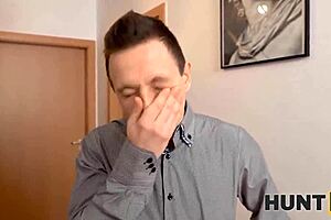 hunt4k guy bangs buddy's ginger girlfriend raw!