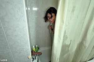 caught my colombian gf showering, anal till dawn pov