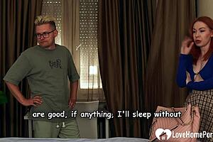 One bedroom stay with stepmom? 😈 turns into juicy doggy cowgirl fuck fest! 💦