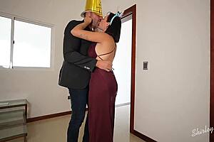 😈 extreme latina milf skips panties at nye party for monster cock cowgirl pounding n cum cover 🔥