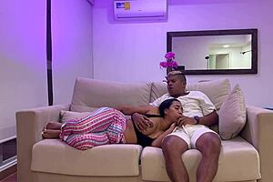 Stepmom Gulps Stepson's Monster Cock Cumshot Creampie