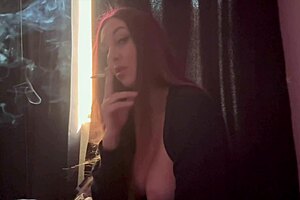 italian big tits milf artemisia love's slow motion smoke fetish session