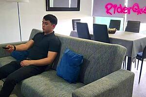 Stepmom sneakin' secret fuck with stepson huge cock ridin' wild beaver beaver