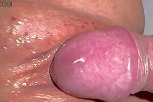 Her pink shaved pussy craves hot cock and thick cum loads