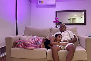 Stepmom Gulps Stepson's Monster Cock Cumshot Creampie