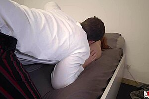 stepmom swallows cum after pussy lick deepthroat face fuck closeup