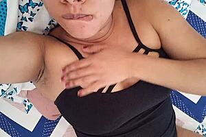 naughty mexican teen fingers pussy to squirting orgasm explosion