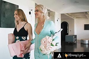 Cherry Kiss pounds Ophelia Kaan's ass after husband talk