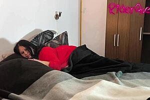 thief wrecking stepmom's hairy pussy cowgirl style?