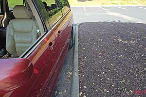 CHEATING WIFE CAUGHT RIDING STEPSON'S BIG COCK IN PUBLIC LOT. Becky TailorXXX