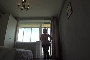 Busty Milf's Big Ass Striptease Reveals Saggy Tits and Plump Holes!