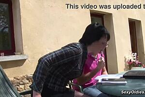 sexy french housewife lucie luke anal pounded garden outdoor