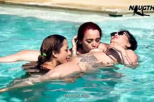i love watching latina milf lesbians lick curvy asses poolside
