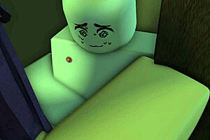 step-bro sneaks in step-sis room fills her up roblox style