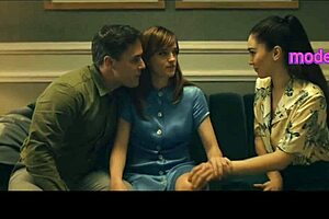 Party threesome turns into wild milf teen anal gangbang pounding