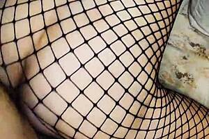 skinny wife fucked deep missionary in stockings