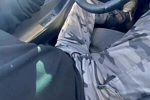 unfaithful wife deepthroats coworker's cock in car pov cum in mouth street blowjob