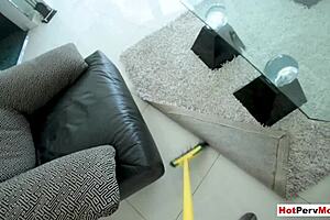 🚿😍 Busty redhead stepmom drops to knees for stepson's throbbing cock shower suck! 💦