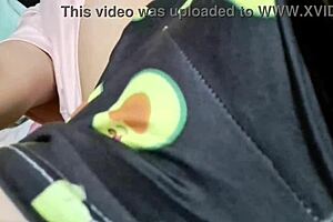 latina neighbor sends hot video teasing her professor with big natural tits