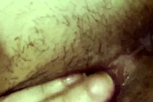 latina milf masturbates her hairy wet pussy solo