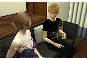 i'm watching my mommy take that huge black monster cock in sims 4 cuckold game