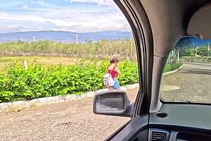 skinny 18yo stands fucking stranger's big cock tight