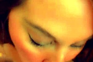 beautiful sarah teases rips clothes sucks thick cock swallows cum mouthful