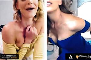 Mommysgirl Emma Hix Stepmom Cherie Deville Share Wet Pussy