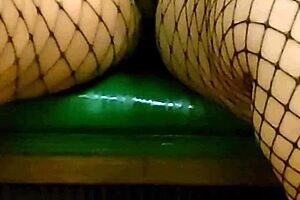 beruka masturbates squirts hard in fishnets 😩💦 watch her fat pussy gush everywhere 🔥🍑