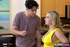 fat ass blonde milf takes young cock deep anal