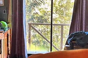 chilena milf wakes to anal ride in cabin sheer