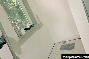 vicky vette slurps nasty on monster cock in sexy lingerie wet pussy tease