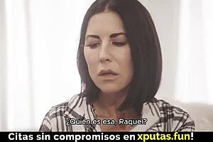 brunette latina milf sucks cock doggystyle fucked creampie spanish subs