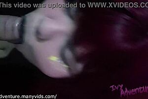 i crave ivy adventure's goth bbw blowjob cum swallow