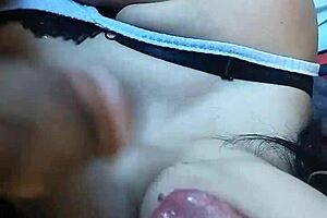 maya gives king grateful cuban blowjob with big tits bouncing wild