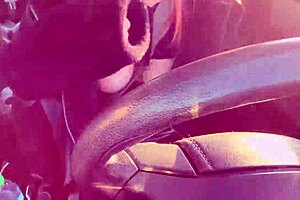 Artemisia Love drives through Los Angeles traffic flashing her big Italian tits from the car window while cruising California streets