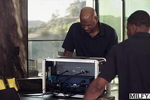 melissa stratton that sexy blonde milf housewife takes two huge bbc's at once in double team