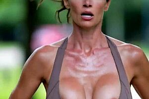 mature milf jogs park showing huge natural bouncing tits nipple slips compilation