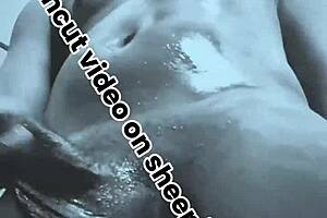 sneak peek horny black white masterbation saga closeup oiled