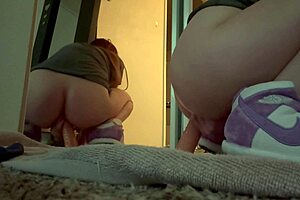 Italian Big Tits Milf Artemisia Love Stretches Asshole Solo with Dildo